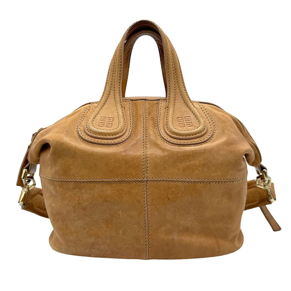 Givenchy Nightingale Leather 2way Shoulder Bag Brown